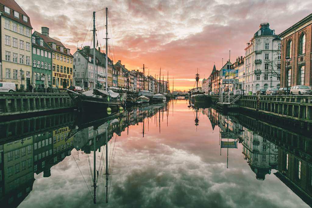 Nyhvan i Köpenhamn, soluppgång © Thomas Høyrup Christensen