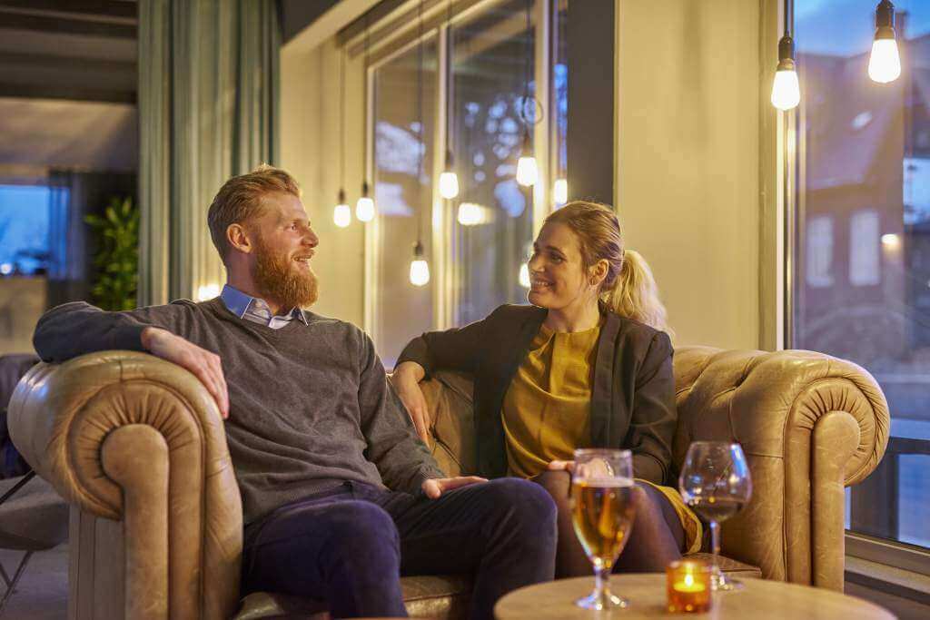 Hygge i lounge på Zleep Hotel Copenhagen Airport